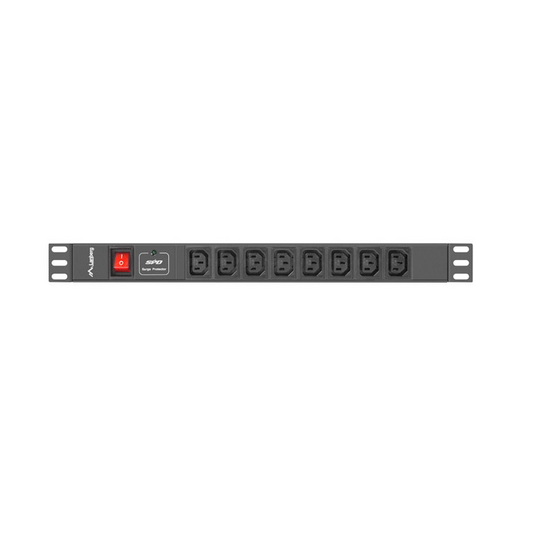 Prelungitor, Landberg, 8 Preise, 2 m, Schwarz (PDU-08I-0200-C20-BK)-0