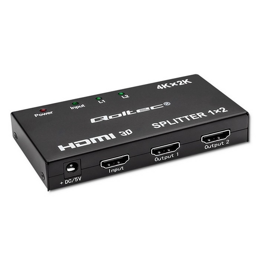 Qoltec 51796 HDMI Splitter (1 PC - 2 Monitore) (51796)-0