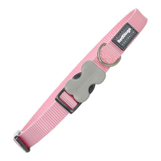Hundehalsband Rot Dingo Glatt Rosa (2 x 31-47 cm) - 0