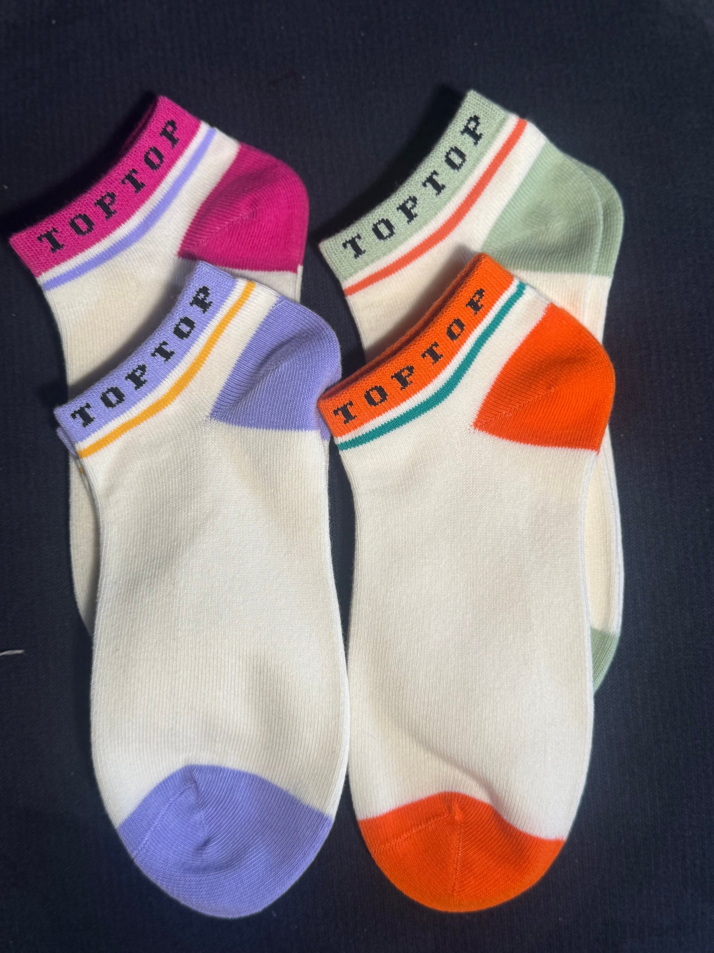 4 PACK - CHAUSSETTES COURTES EN COTON