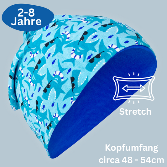 Kinder Beanie Mütze Beanie & Loop Set - Hai