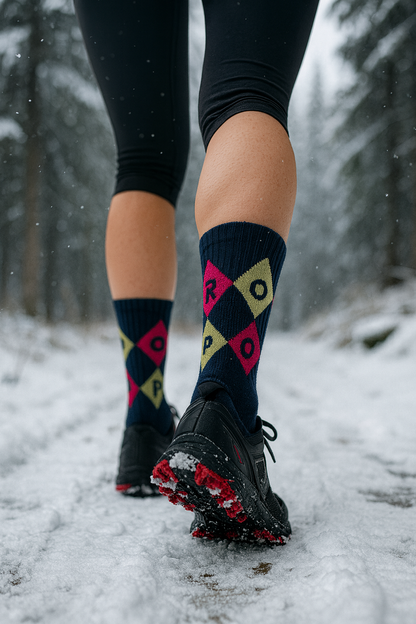 Chaussettes - Dame de carreaux 🔷