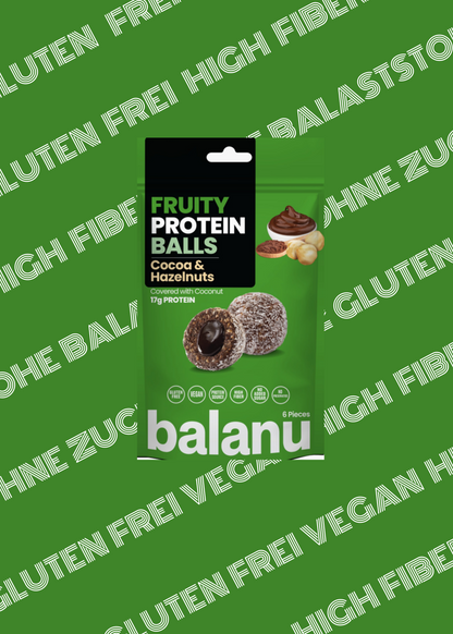 Balanu Fruity Protein Balls Cocoa & Hazelnuts 110 g x6