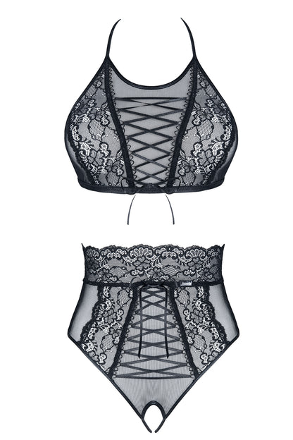 Schwarzes Set Mireille - XXL-2