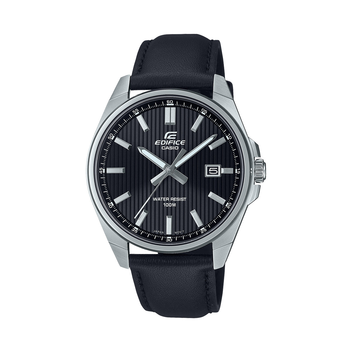 CASIO EDIFICE Mod. CLASSIC DATE - Leder, Schwarz ***Sonderpreis***