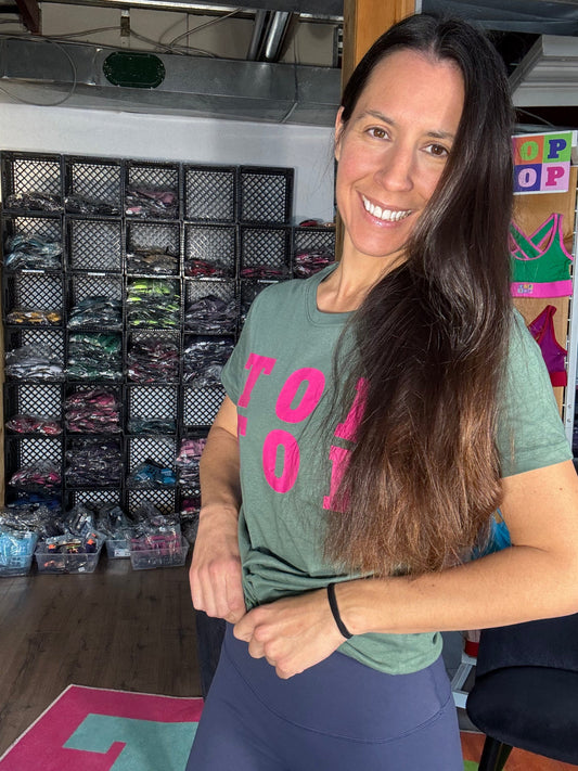 T-Shirt ajusté - Summer POP Fraise 🍓 & Menthe 🍃