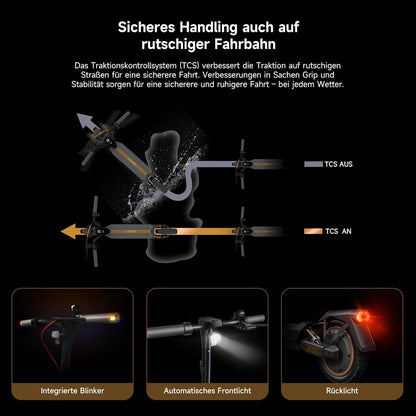 NAVEE GT3 Max E-Scooter ABE Zertifiziert 400W Motor | 75 km Reichweite | Vierfach-Federung