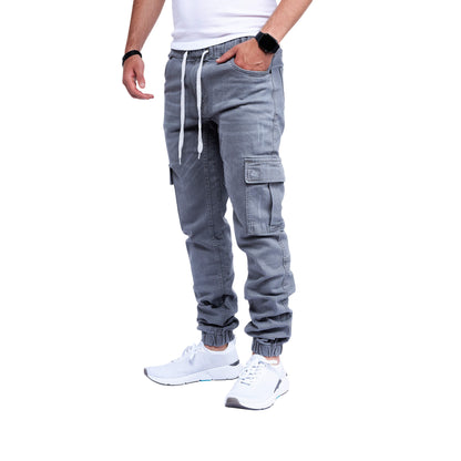 STYLEKO Cargo Jeans Hose Elastischer Hosenband