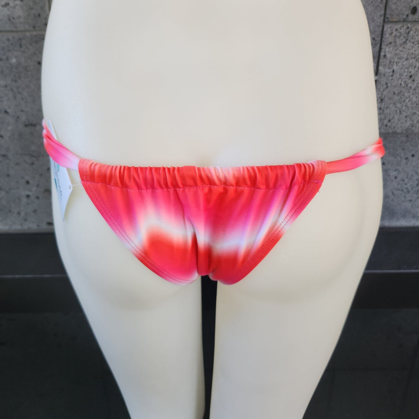 Loco Boutique Woman's Tie Die Bohemian Sliding Triangle Bikini