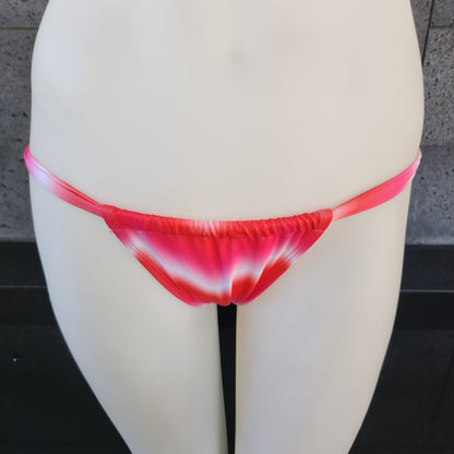 Loco Boutique Woman's Tie Die Bohemian Sliding Triangle Bikini