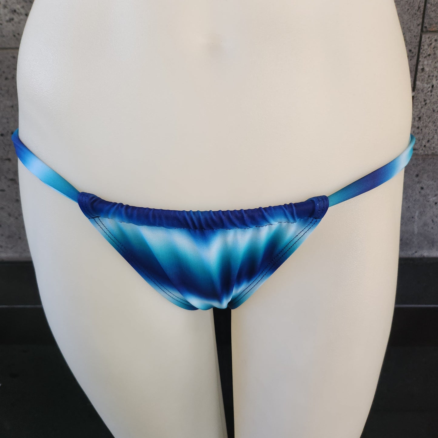 Loco Boutique Woman's Tie Die Bohemian Sliding Triangle Bikini