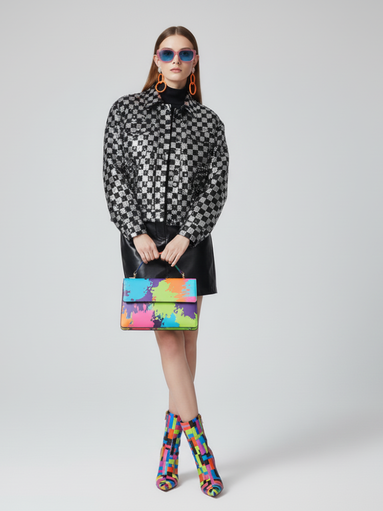 MEATPACKING Sequin Tuxedo Blazer Jacket BYMANYC ® New York-0