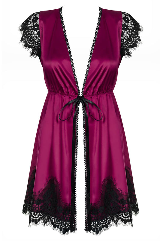 861-PEI-5 Peignoir fuchsia - L/XL