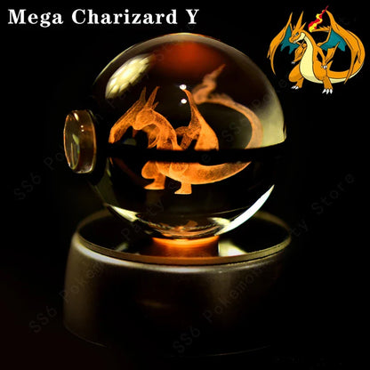 Pokemon Crystal Ball 3D Lamp Night Light