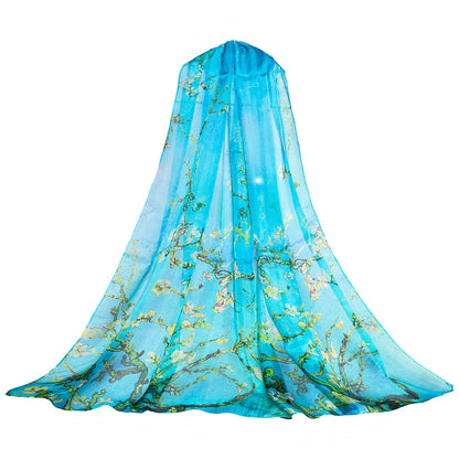 Van Gogh Almond Blossom - 100% Pure Silk Scarf