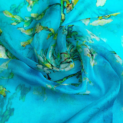 Van Gogh Almond Blossom - 100% Pure Silk Scarf