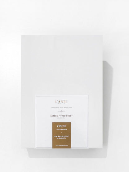 Satin fitted sheet, 180x200 cm-0