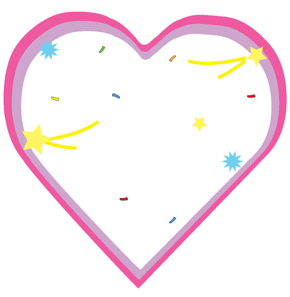 SHAPES ETC.  Large Cardstock Accents - Celebration Heart