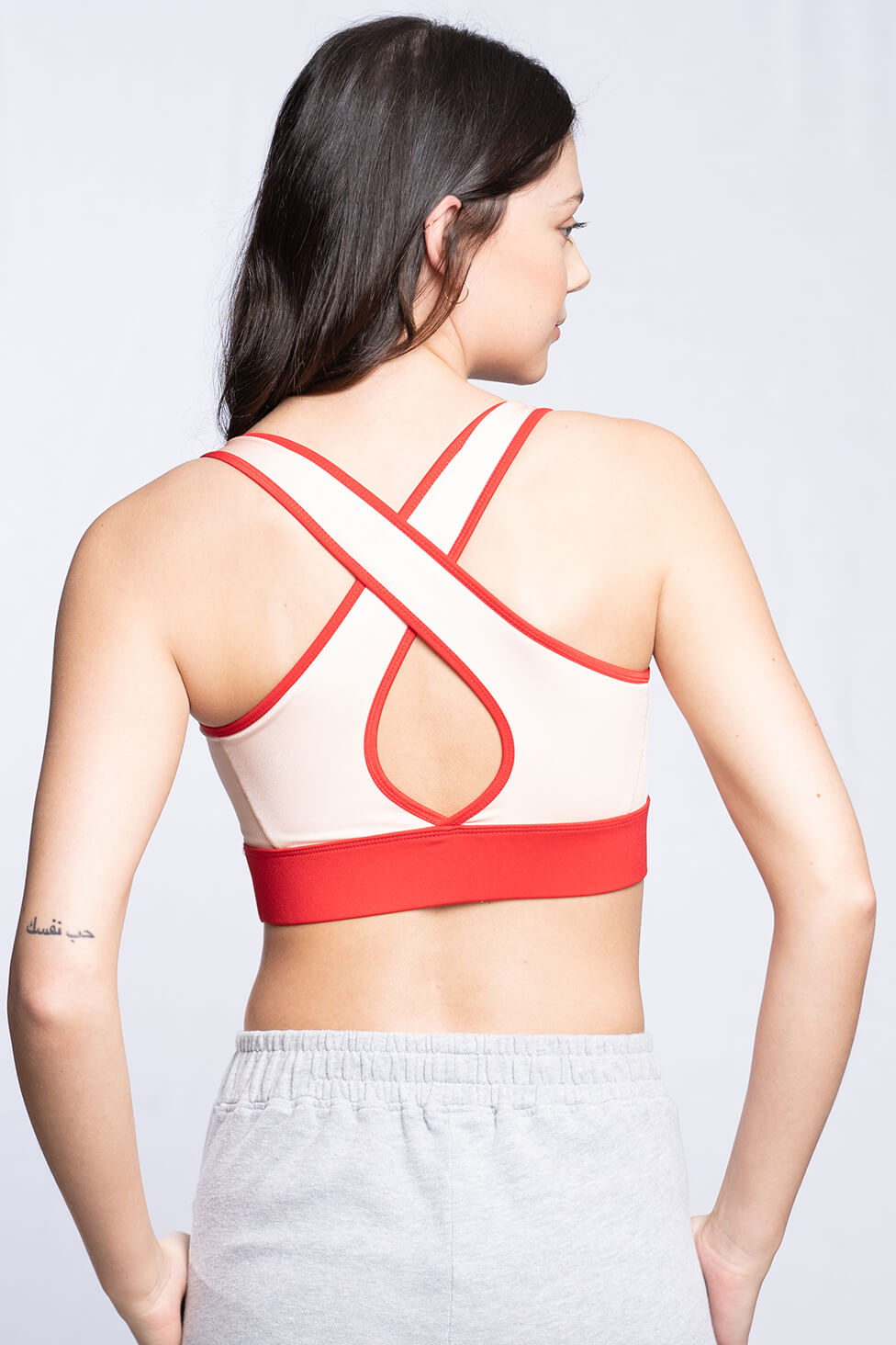 Soutien-gorge sport - Rosé et rouge (VENTE FINALE)