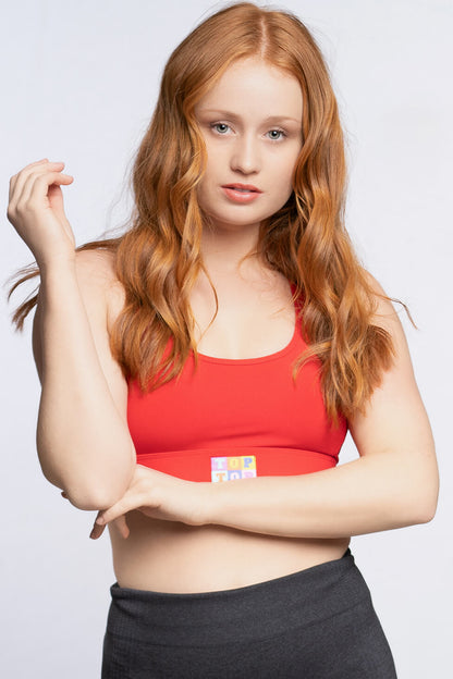 Soutien-gorge sport - Rouge (VENTE FINALE)