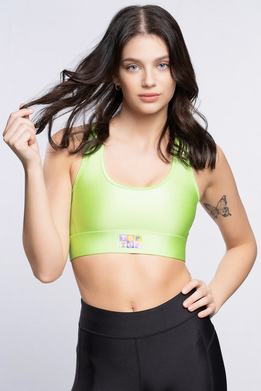 Soutien-gorge sport - Lime (VENTE FINALE)