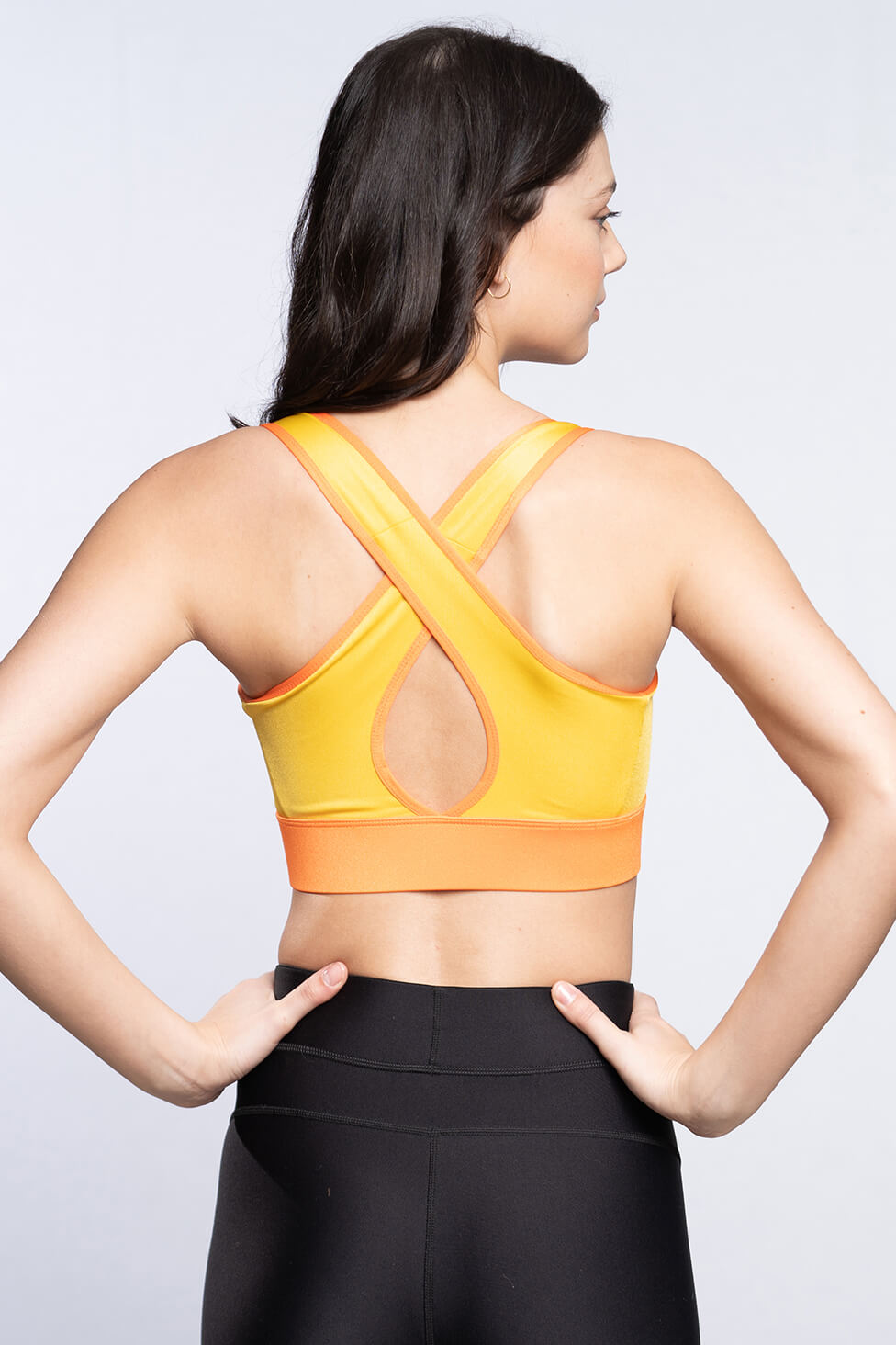 Soutien-gorge sport - Jaune orange - (VENTE FINALE)