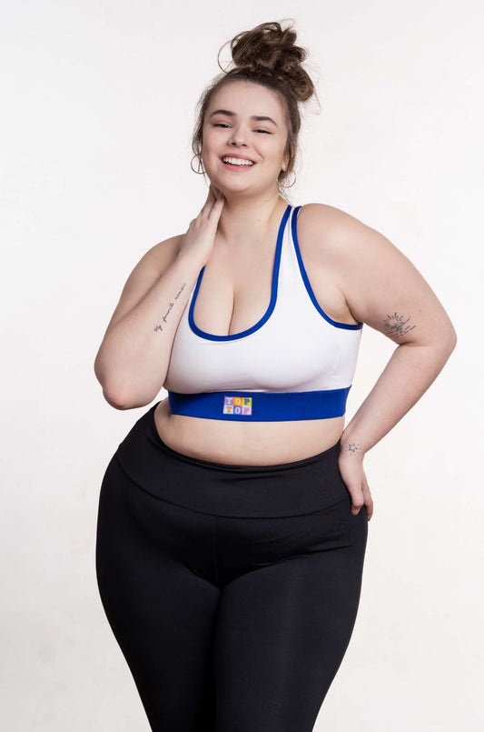 Soutien-gorge sport - Blanc royal - (VENTE FINALE)