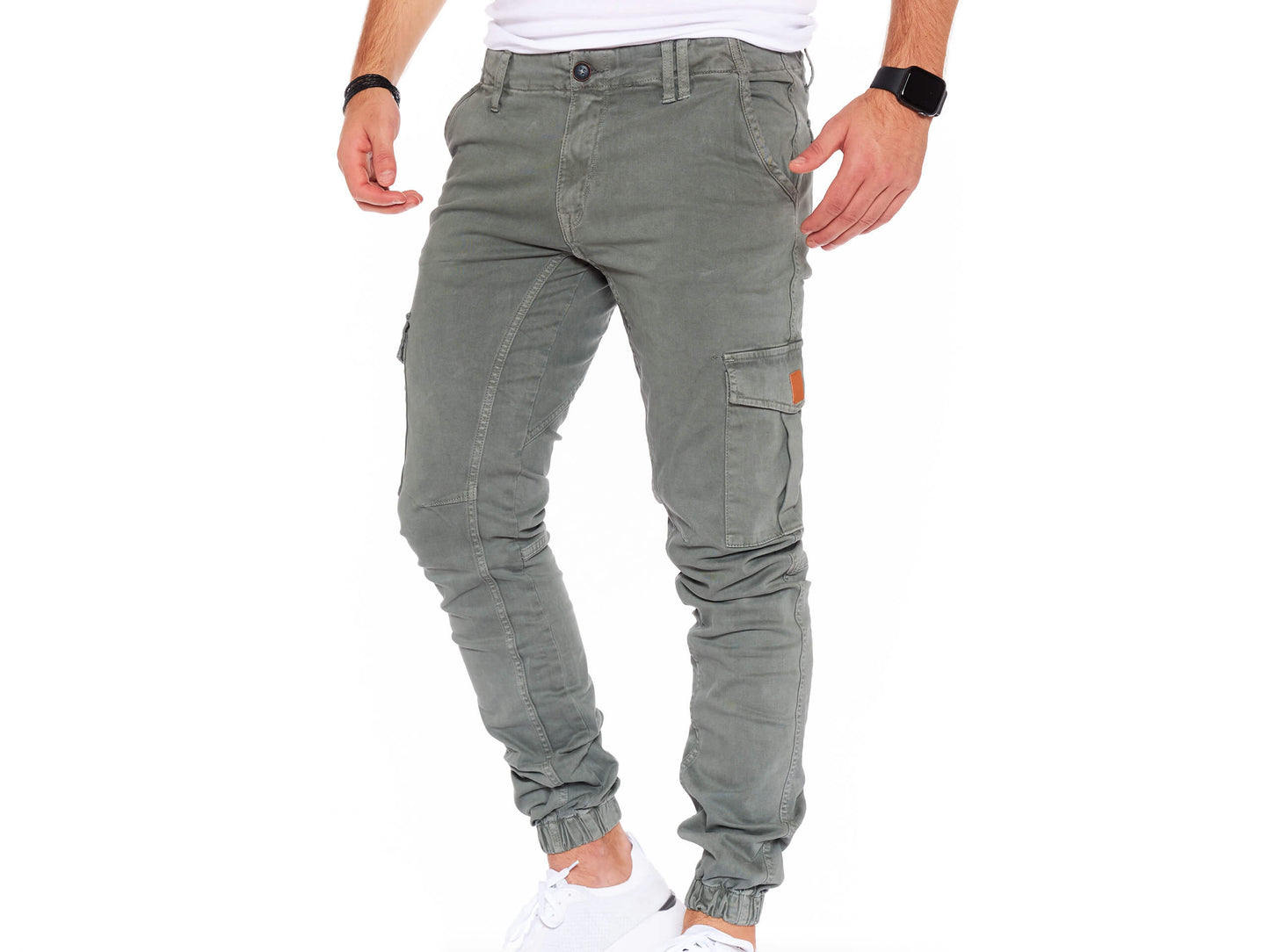 STYLEKO Cargohose Gürtelschlaufen