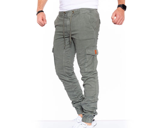 STYLEKO Cargohose Elastischer Hosenband