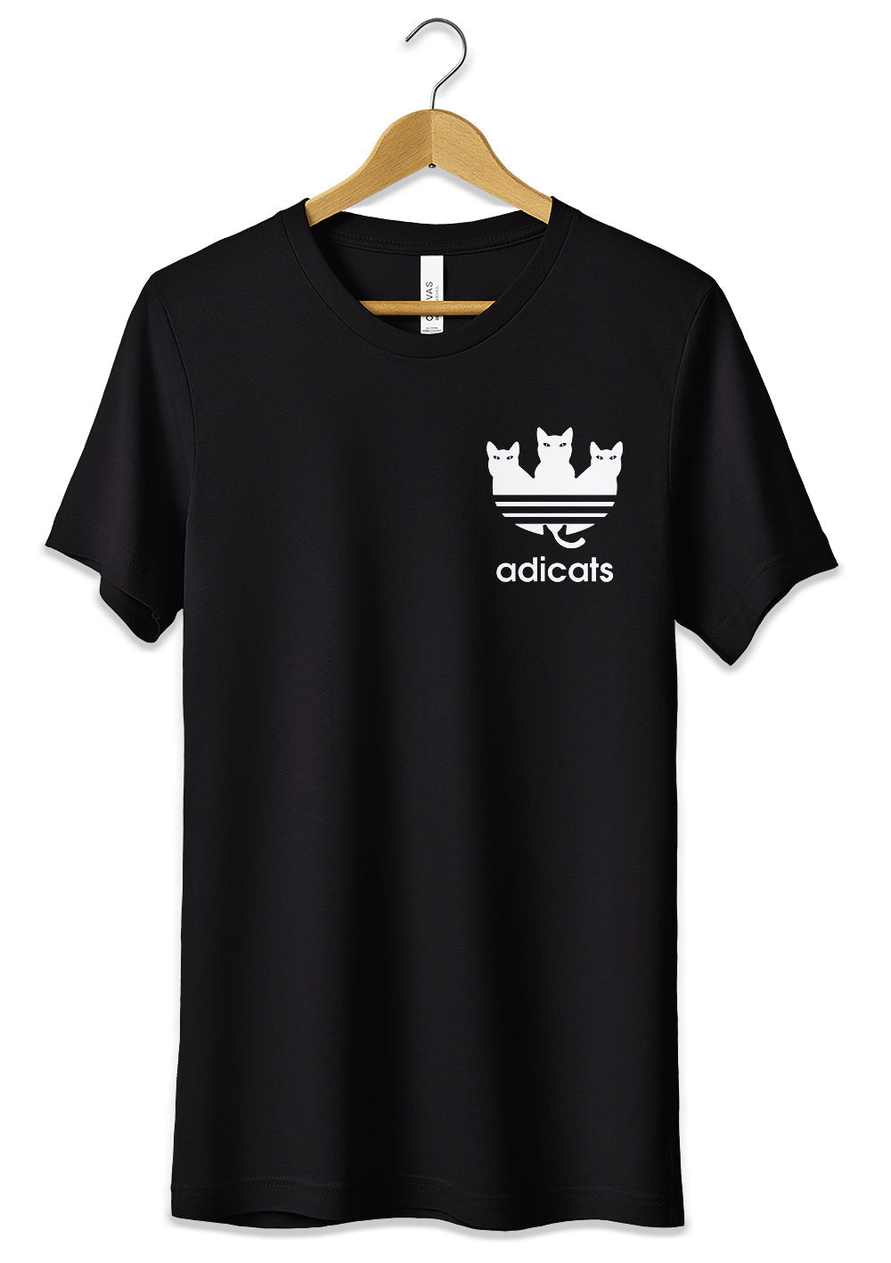 T-Shirt Maglietta Adicats Parodia Gatti Divertente Adidas