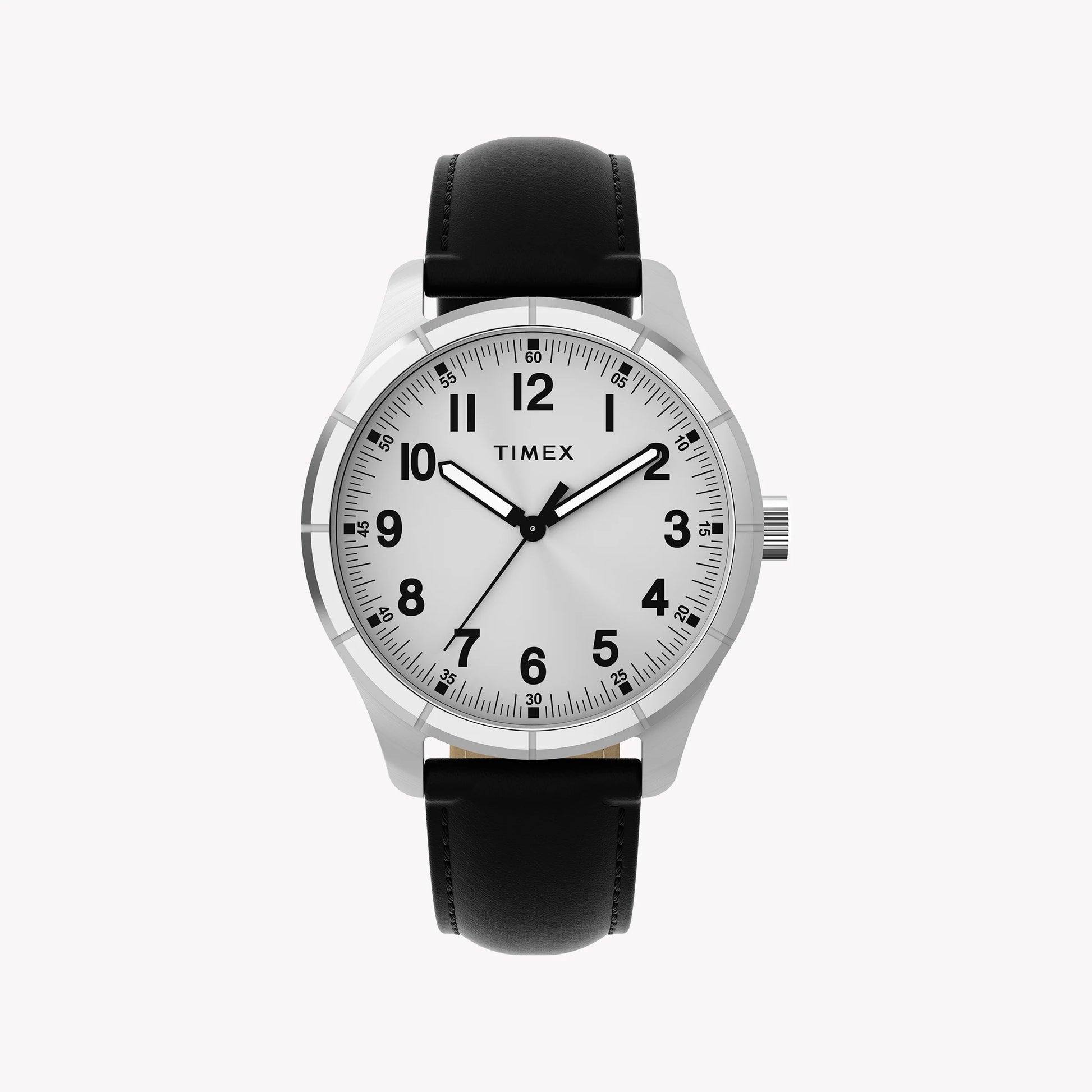 Mens Main Street Silver-Tone Case & Black Strap Watch TW2Y16000 | Stylish Men’s Timepiece-0