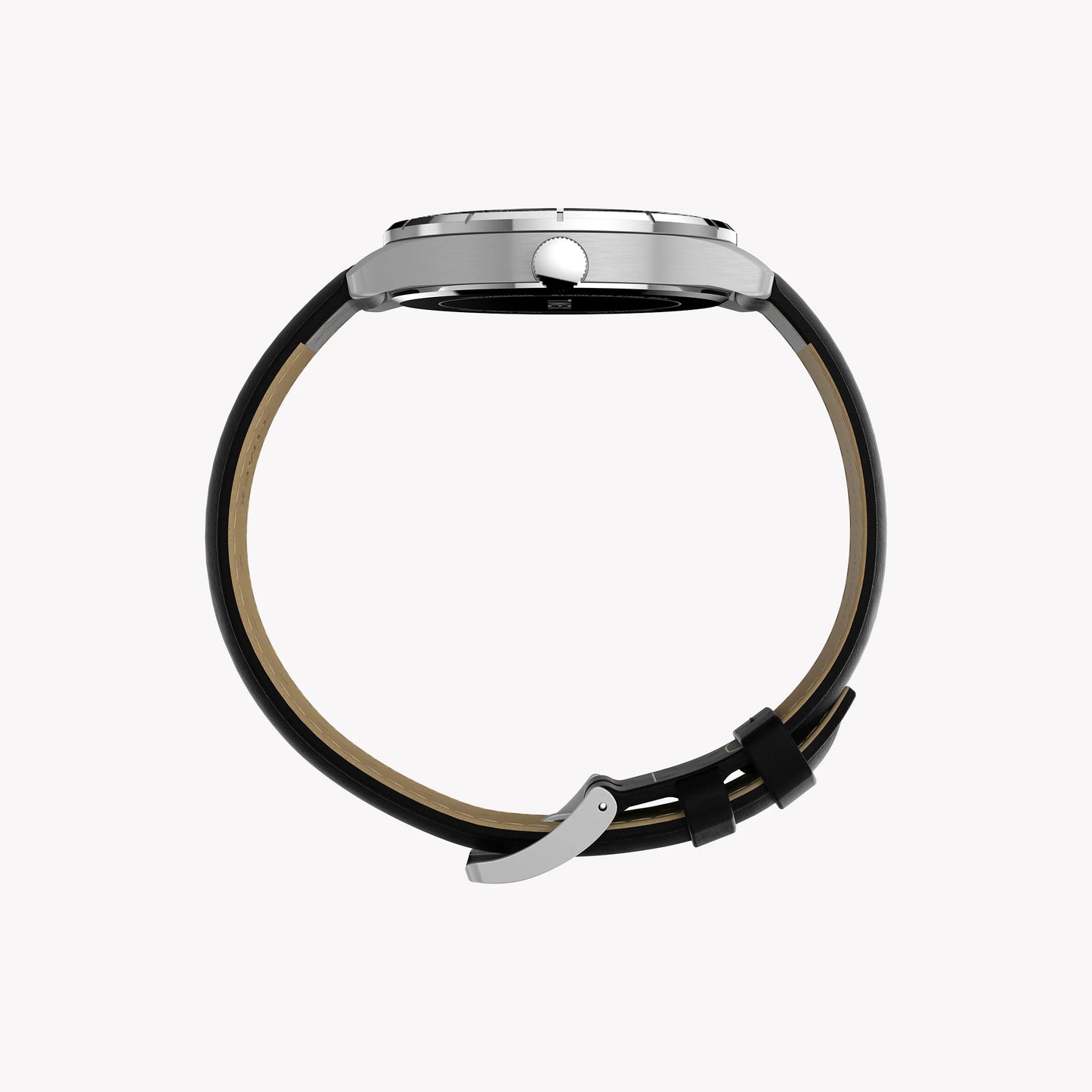 Mens Main Street Silver-Tone Case & Black Strap Watch TW2Y16000 | Stylish Men’s Timepiece-1