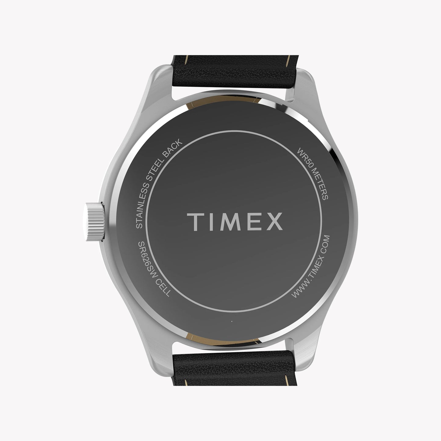 Mens Main Street Silver-Tone Case & Black Strap Watch TW2Y16000 | Stylish Men’s Timepiece-3