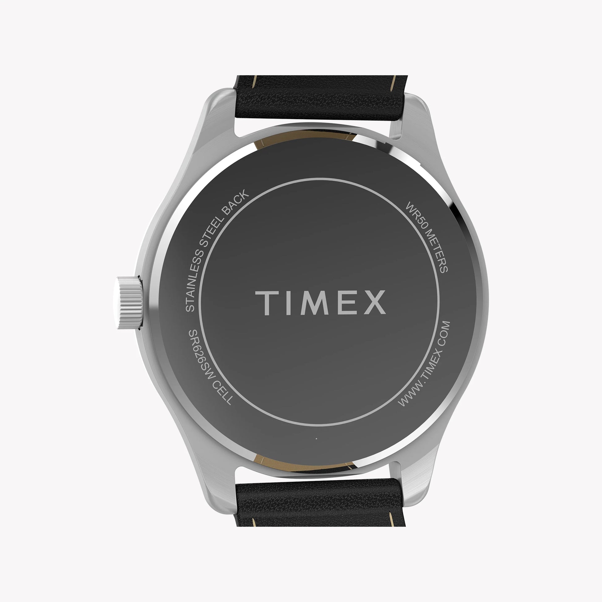 Mens Main Street Silver-Tone Case & Black Strap Watch TW2Y16000 | Stylish Men’s Timepiece-3