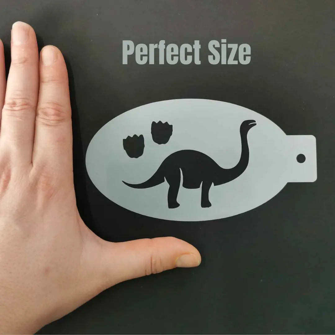 Face Painting Stencil - S03 Sauropod Dinosaur