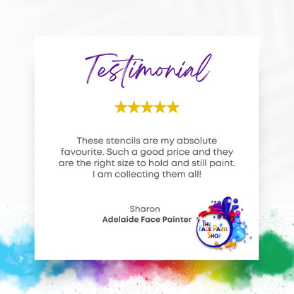 Face Painting Stencil - M06 Dancing Pikachu