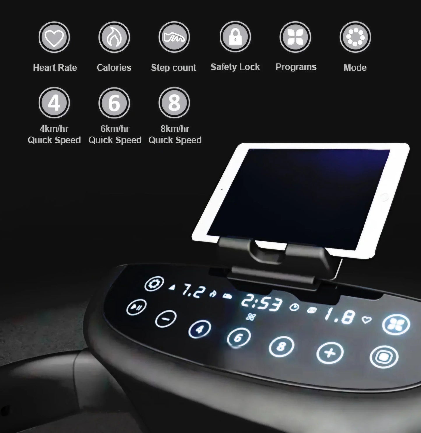 iRunner Ivory Whisper, Smart Home Treadmill for Seniors