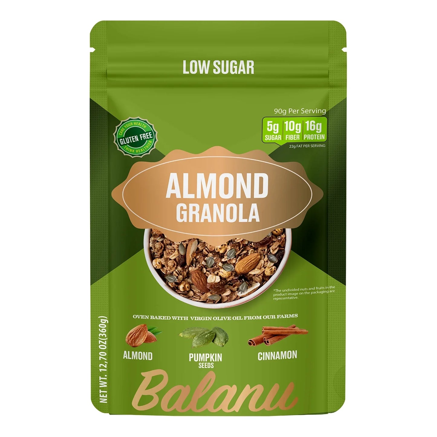 Keto Almond Granola 360 gr