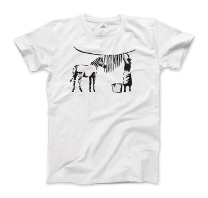 Banksy Zebra Stripes Artwork T-Shirt