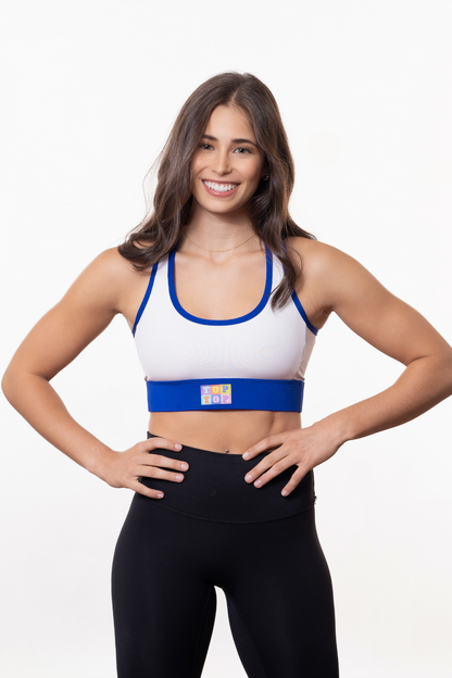 Soutien-gorge sport - Blanc royal - (VENTE FINALE)