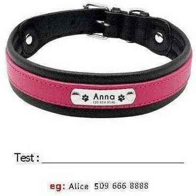 Big Dog's Personalised Leather Dog Collar