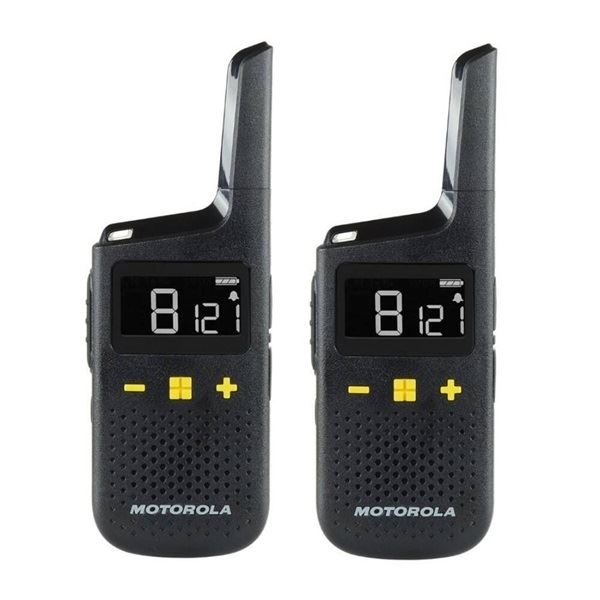 Motorola XT185 Walkie-Talkie (Sender-Empfänger) schwarz 2 Stück (D3P01611BDLMAW)