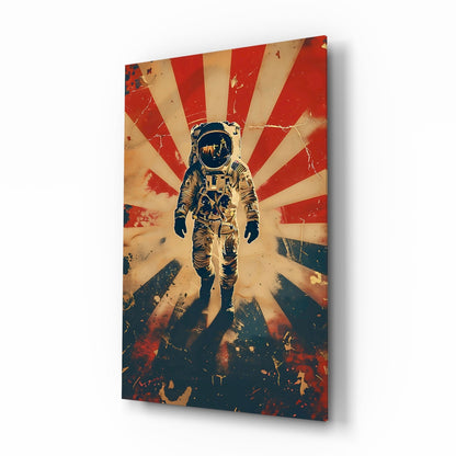 Astronaut Glass Wall Art || Designer Collection