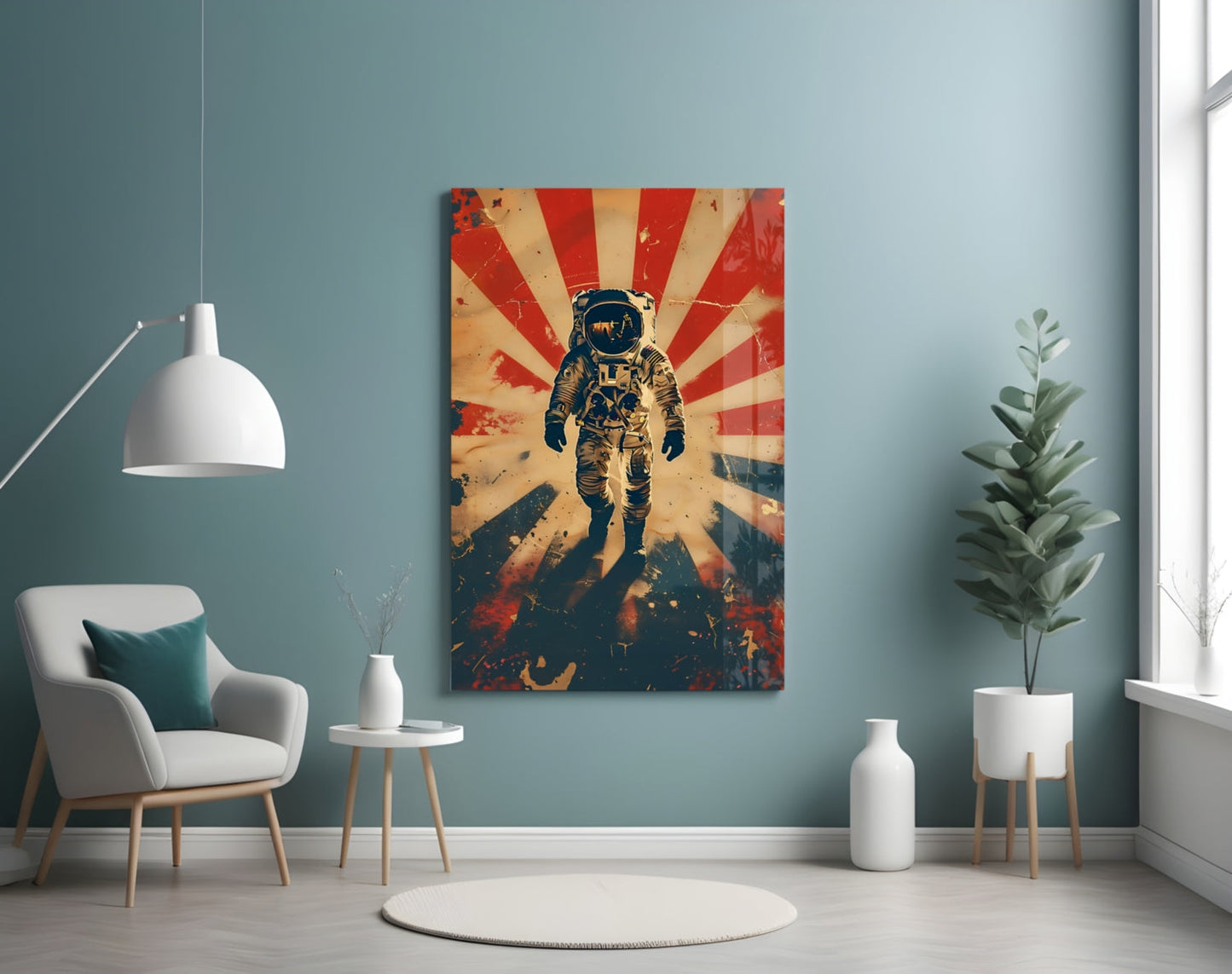 Astronaut Glass Wall Art || Designer Collection