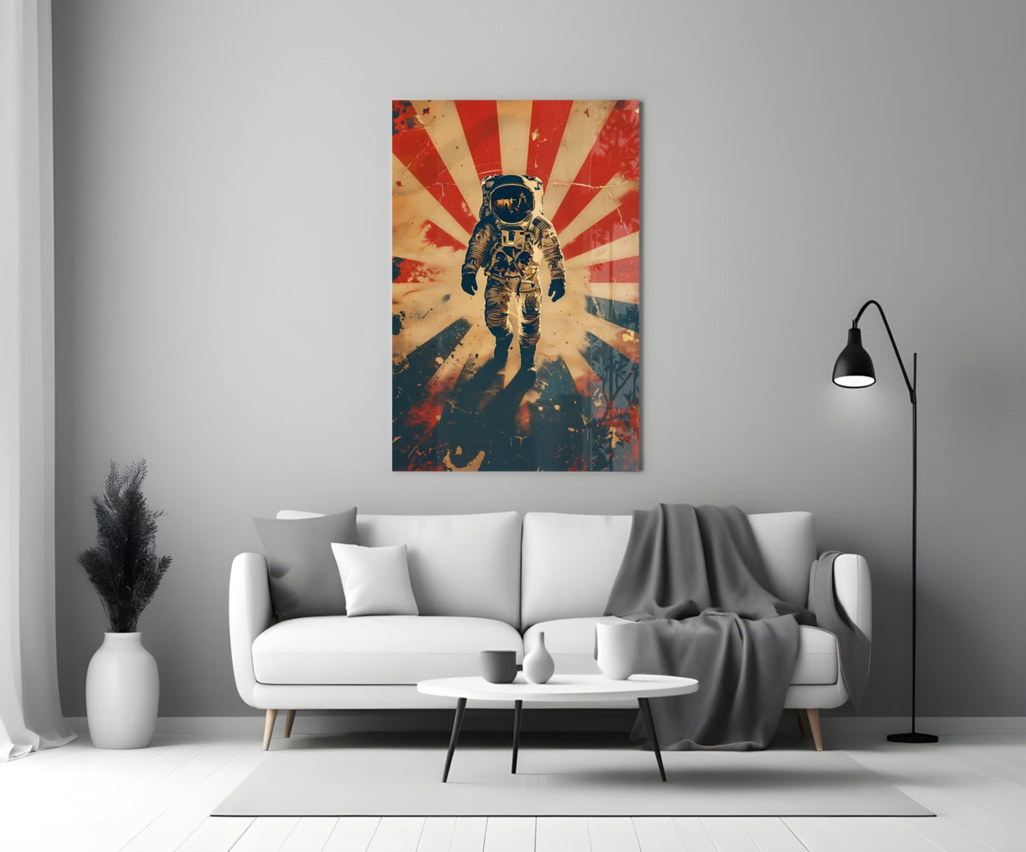 Astronaut Glass Wall Art || Designer Collection