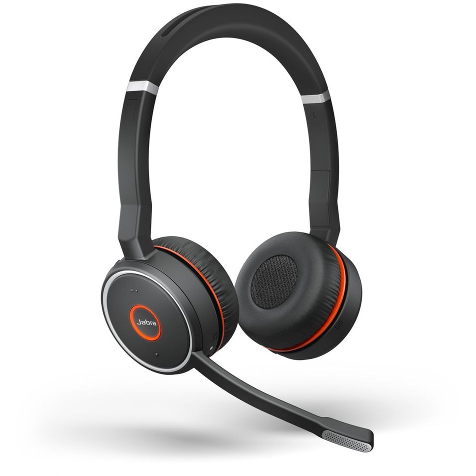 Jabra Evolve 75 Kopfhörer Kabelgebunden und kabellos Hauptband für Gespräche/Musik Bluetooth Schwarz (7599-842-109)-0