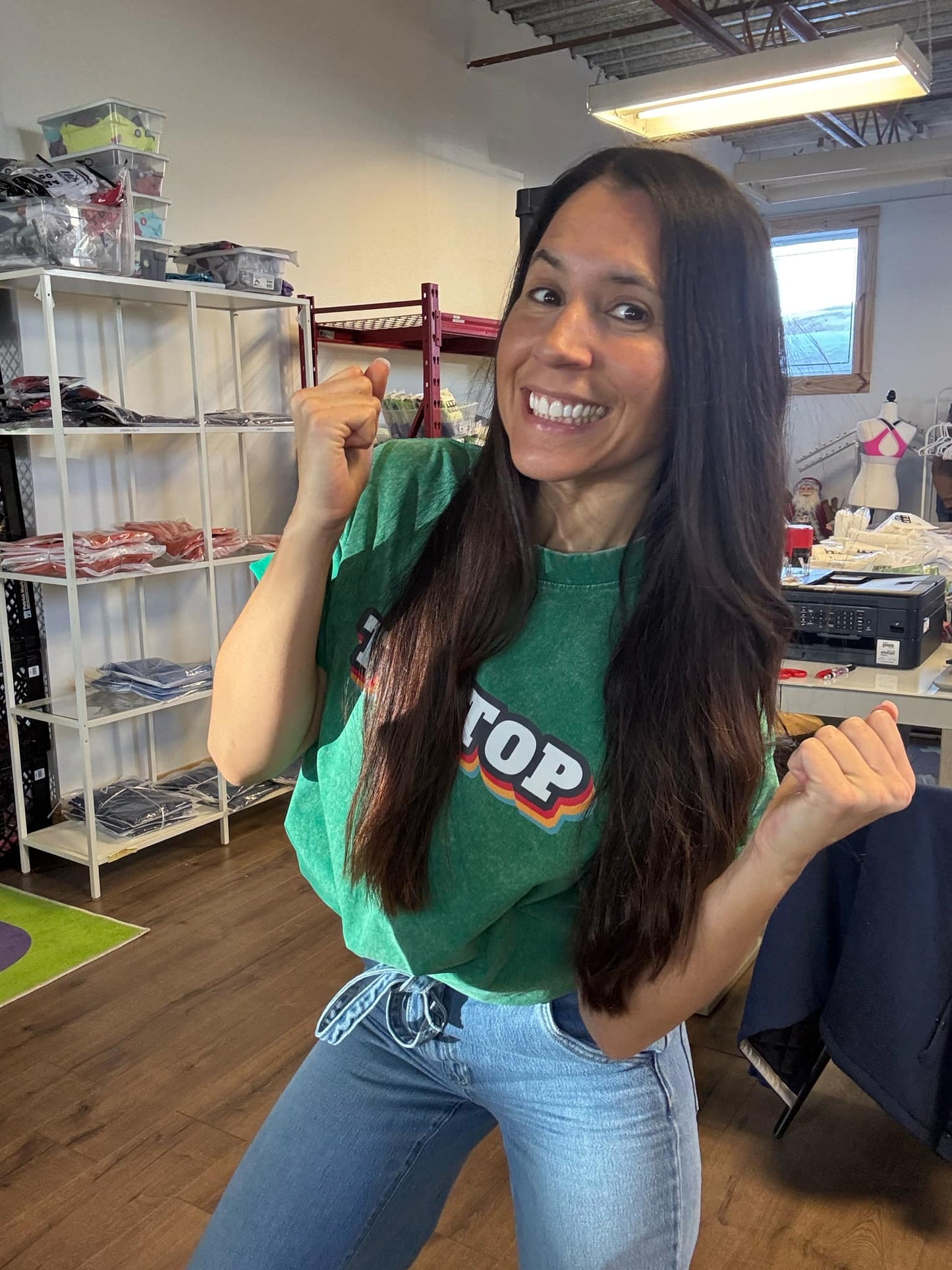 T-Shirt Oversized Écorce De Melon D'eau