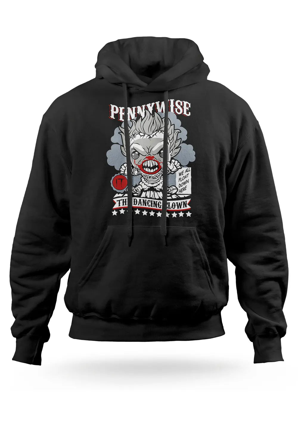 Felpa con cappuccio IT Pennywise Clown Horror Movie