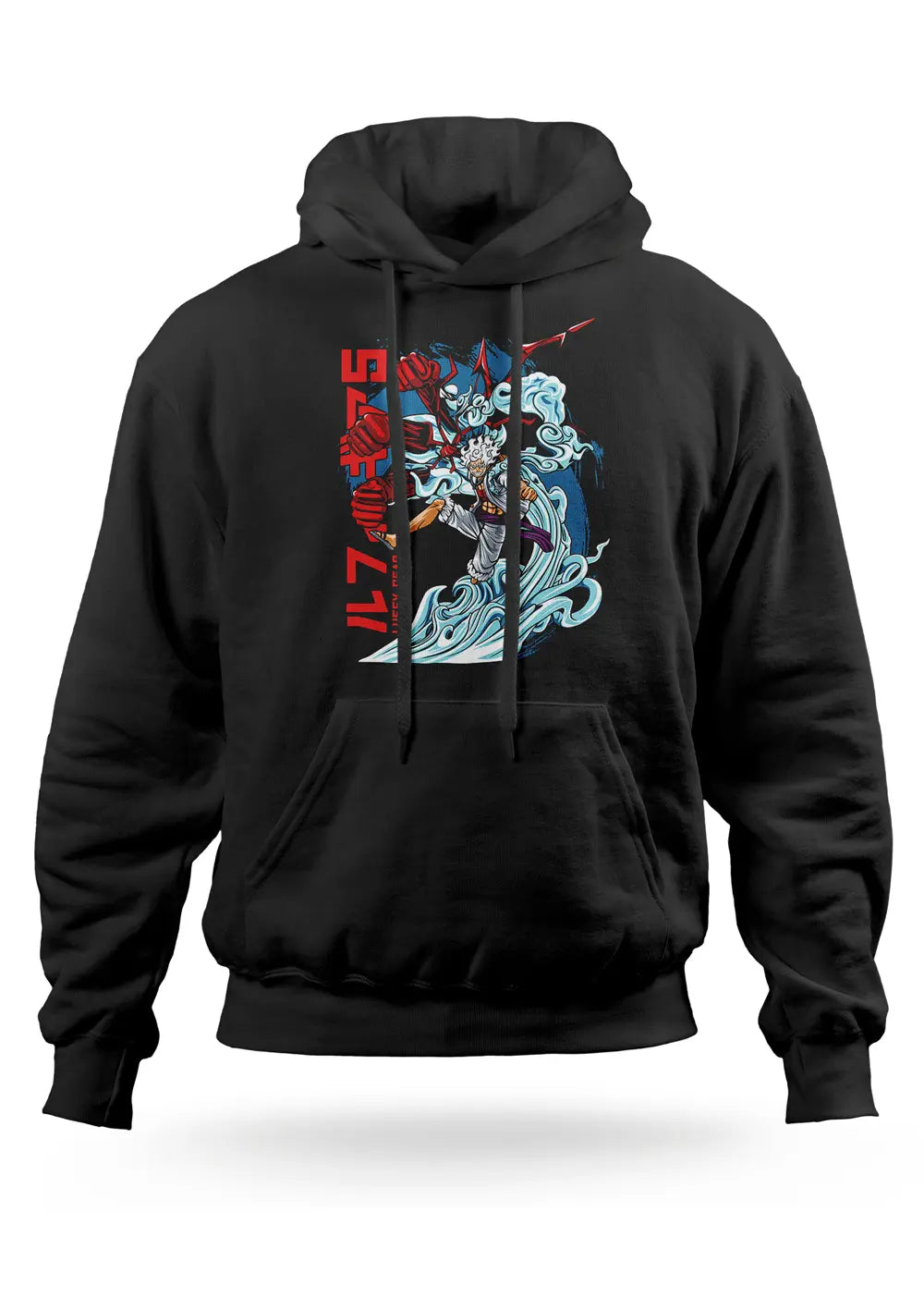 Felpa con cappuccio Monkey D Luffy Rubber Rufy Gear 5 One Piece