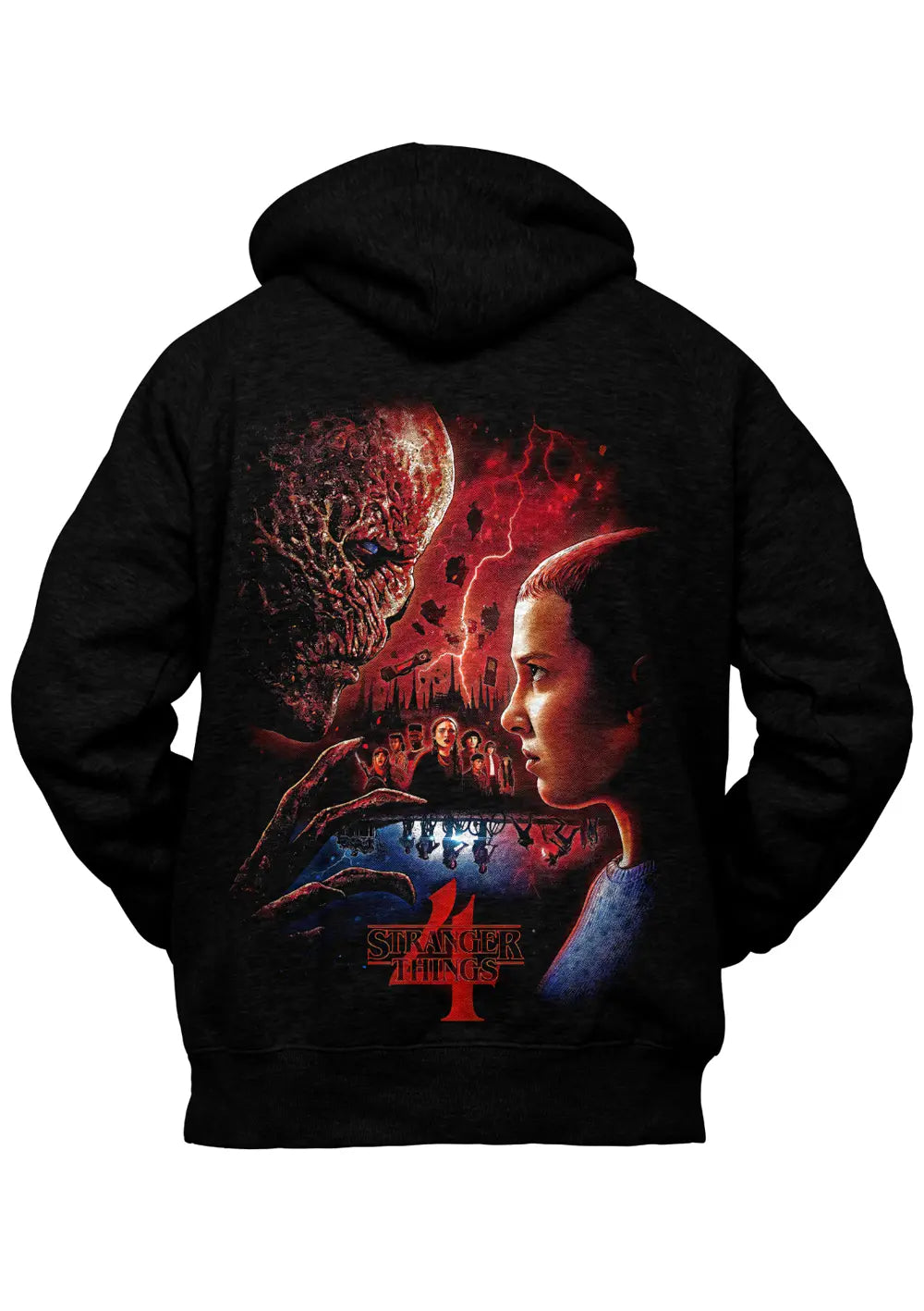 Felpa con Cappuccio Retro Stranger Things 4